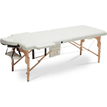 BodyFit 2 Drevený masérsky stôl segmentový krémový 195 x 70 5 cm
