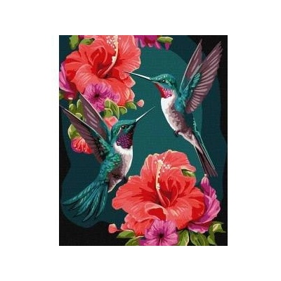 Ideyka Painting by numbers - Emerald Hummingbirds