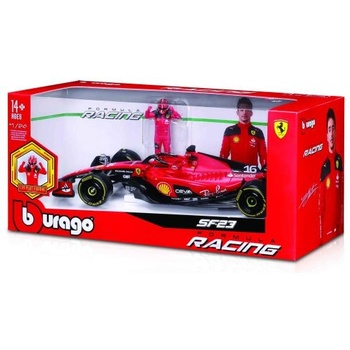 Bburago Bburago 1: 24 Формула F1 Ferrari Scuderia SF-23 (2023) №16 Шарл Льоклер - с шофьор