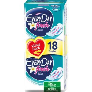 EVERYDAY Дамски превръзки Fresh Normal, 18 бр (3004339)