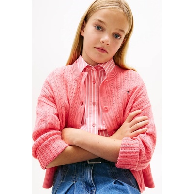 Tommy Hilfiger жилетка за деца от памук (KG0KG09378.128.176.PPY2)