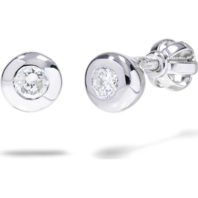 Blink-Blink jemné diamantové náušnice na balónik 3046BDRB