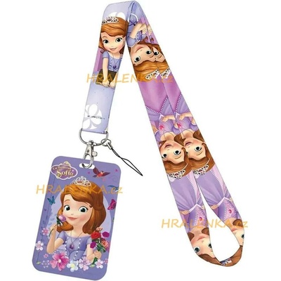 Šňůrka na krk 24259 s cedulkou na ID karty princezna Sofie první