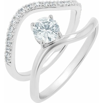 Eppi Romantický zásnubný set prsteňov s diamantmi Maryna RE48921