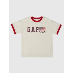 GAP Детска риза с логото на GAP GAP | Byal | Момчешки | 104/110 - zoot - 47,64 лв
