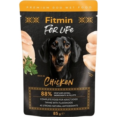 Fitmin For Life Dog kuře s bylinkami 85 g