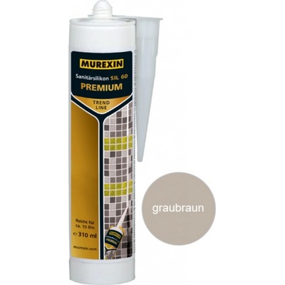 Murexin SIL 60 sanitární silikon Premium Trend 310 g Graubraun