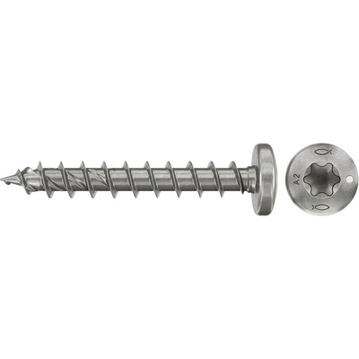 Fischer 574149 šrouby do dřevotřísky 4 mm 40 mm TX Nerezová ocel 100 ks