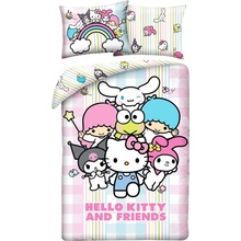 Halantex povlečení z mikrovlákna Hello Kitty and Friends 70x90 140x200