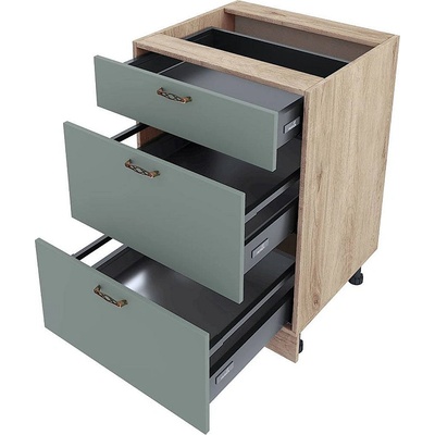 ИРИМ Долен кухненски шкаф Сити АРФ-Олив мат-11-54 60 см