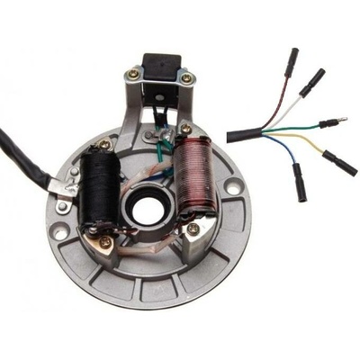stator zapalování 4T motory 2 cívky - 5 kabelů CROSS, PITBIKE, mini Enduro, Jialing, Cross 70,110,125cm³