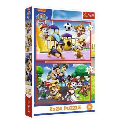 Trefl Trefl: Paw Patrol, Кучешки приключения - пъзел от 2 x 24 части