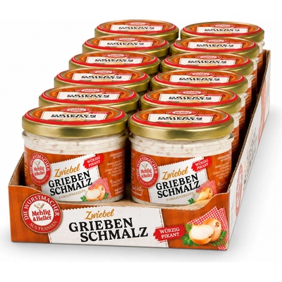 Mehlig & Heller škvarková pomazánka s cibulkou 12x160g