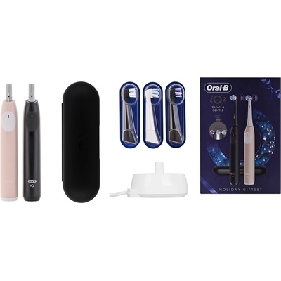 Oral-B IO2 DUO XMAS TOOTHBRUSH SET комплект електрически четки за зъби, розов, черен (8006530069373)