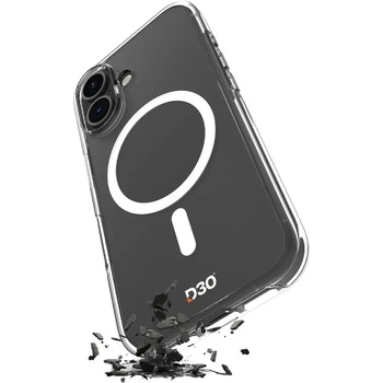 PURO Impact Clear D3O TPU+PC MagSafe съвместим калъф за iPhone 17 - прозрачен (PUIPC1763IMPCLD3OTR)