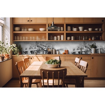 DIMEX ART s. r. o Фототапет за кухня - самолет 420 x 60 см