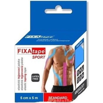 FIXAtape Sport Standard Kinesiology elastická tejpovacia páska ružová 5cm x 5m