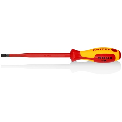 KNIPEX Отвертка шлиц 6.5 Slim, VDE 1000V жълто-червена ръкохватка (K982065SL)