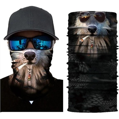 nákrčník multifunkčné na hlavu či tvár RASTA PES