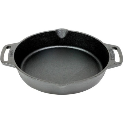 Valhal Outdoor Grilovací pánev Litinová hluboká s dvěma úchyty 25 cm