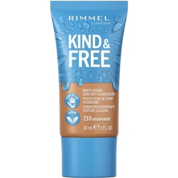 Rimmel London Kind & Free Skin Tint Foundation хидратиращ фон дьо тен 30 ml нюанс 210 Golden Beige