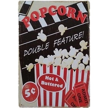 Ceduľa Popcorn - Hot Buttered