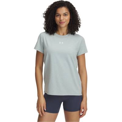 Under Armour Дамска тениска Under Armour Ua Rival Core Ss T-Shirt Womens - Silica Green