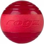 Rogz Squeekz - Кучешка играчка гумена скърцаща топка 6.4 см. червена
