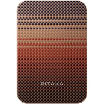 PITAKA Magsafe Външна Батерия, Pitaka Aramid Fiber Magnetic Qi2 Sunset, Кафяв (PBQ2402)