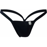 MOB Eroticwear Y Buns Thong Black L