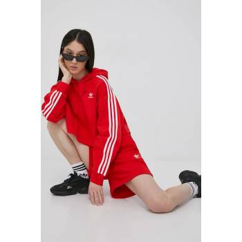 Adidas Суичър adidas Originals Adicolor HC2017 дамски в червено с апликация (HC2017)