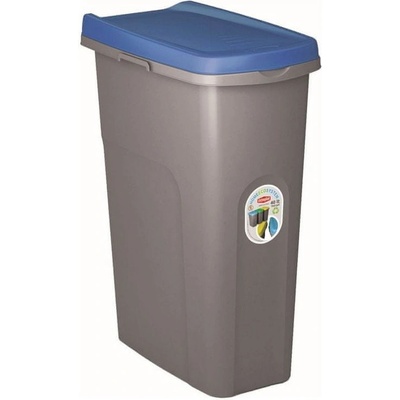 Stefanplast kôš na triedený odpad HOME ECO SYSTEM 40 l šedý, zelené víko