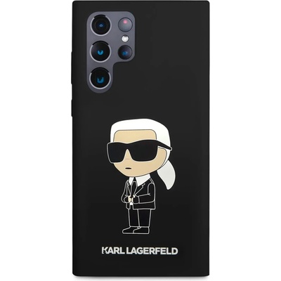 KARL LAGERFELD Гръб Karl Lagerfeld Liquid Silicone Ikonik NFT Case за Samsung Galaxy S23 Ultra - Черен