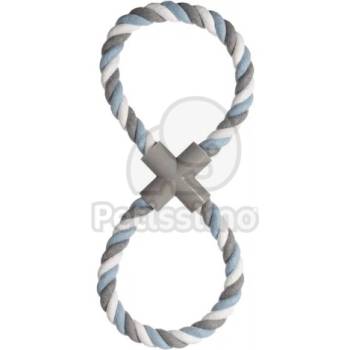 Flamingo играчка примка за въже - синьо 38 см x 15 см x 3 см