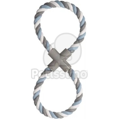 Flamingo играчка примка за въже - синьо 38 см x 15 см x 3 см