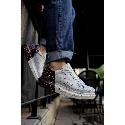 Chekich Унисекс обувки с връзки CH254 - Бели с Лилав #359818 (359818_Бяло)