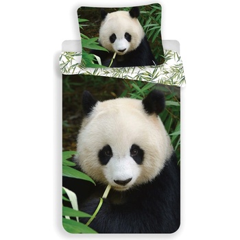 Jerry Fabrics Единично памучно детско спално бельо 140x200 cm Panda - Jerry Fabrics (18BS251)