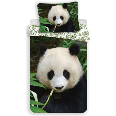 Jerry Fabrics Единично памучно детско спално бельо 140x200 cm Panda - Jerry Fabrics (18BS251)