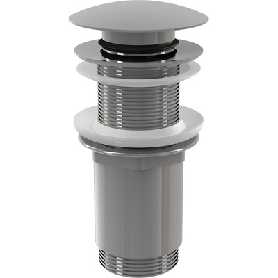 Alcadrain výpust umyvadlová click/clack 5/4", celokovová, bez přepadu, velká zátka, chrom A395 – Zboží Dáma