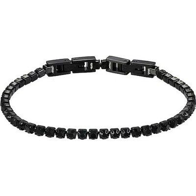Free Style Tenisový náramok z chirurgickej ocele so zirkónmi MBSS19 čierna