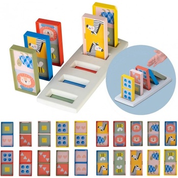 Taf Toys Образователна игра Taf Toys - Моето първо Домино, Рали (TT12865)