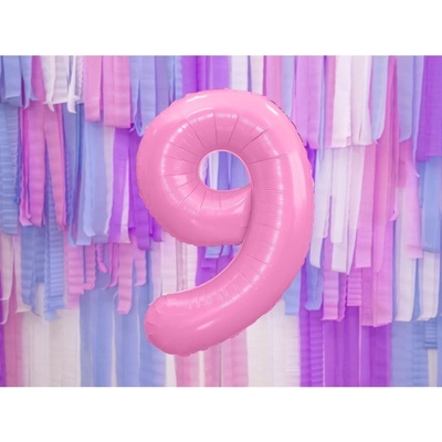 Party Deco FB1P 9 081 Fóliový balón Číslo ružový 86cm 9