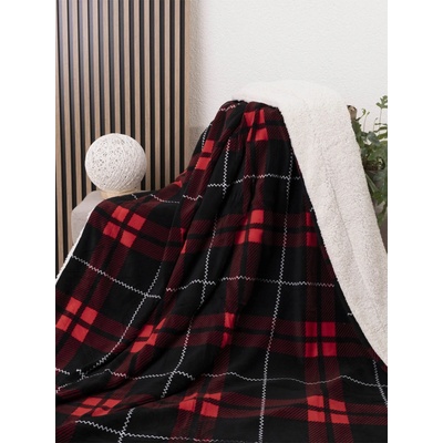 MKLozkoviny Baránková deka mikroplyš Scot červené 150x200