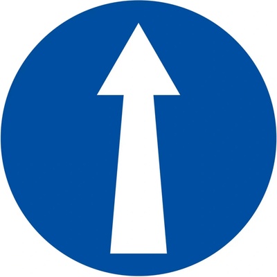 Podlahová značka - Smerová šípka, 10 cm