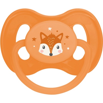 Canpol babies dudlík kaučuk třešinka Cute Animals 1ks oranžová
