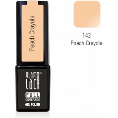 GlamLac Gel lak oranžový 142 Peach Crayola 6 ml