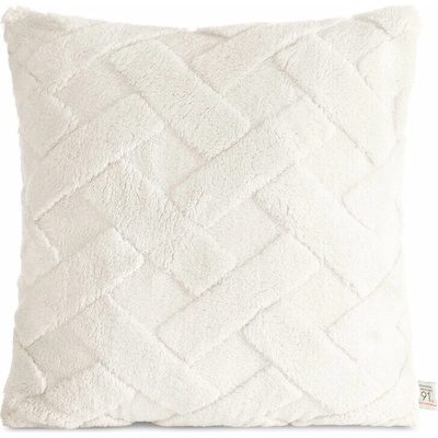 Takoy DESIGN 91 CARO z mäkkého plyšu zdobená reliéfnym vzorom-HF-461254 45 x 45 cm