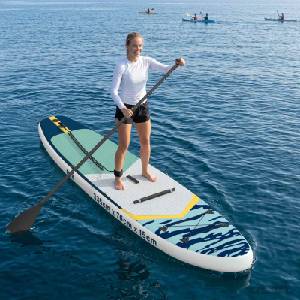 vidaXL SUP дъска с място 2 в 1 APEX 335 x 76 x 15 см Синьо (42039132)