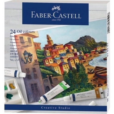 Olejové barvy Faber-Castell 24 barev, tuba 20 ml – Hledejceny.cz