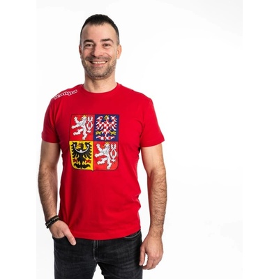 Kappa tričko Logo Kafers Statní Znak Red